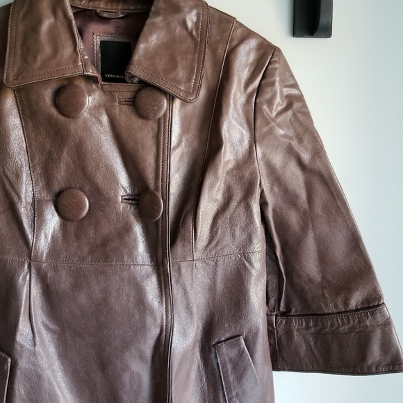 🧥VERO MODA GENUINE LEATHER COAT - Picture 7 of 16